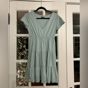 wild fable seafoam green v neck sun dress size M